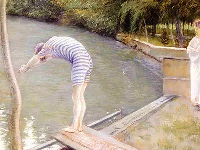 The Bather, or The Diver Gustave Caillebotte